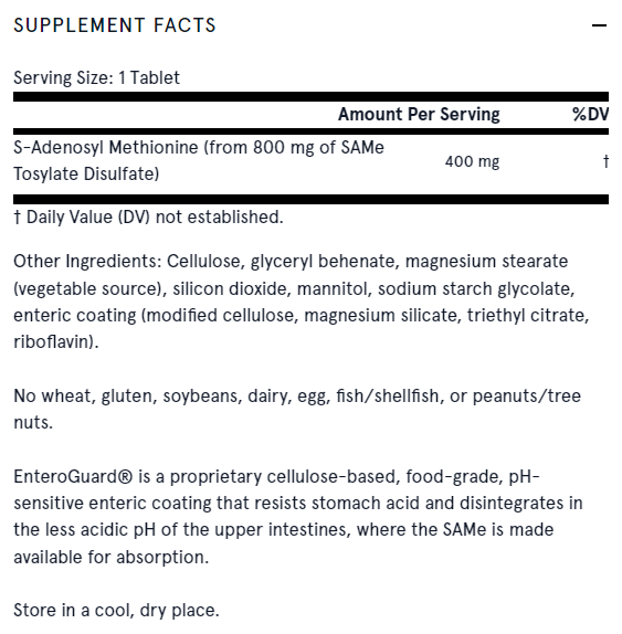 SAM -E 400 mg - 30 tabliet