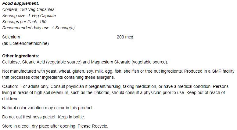 Selén 200 mcg - 90 kapsúl