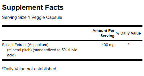 Extrakt shilajit 400 mg - 60 kapsúl