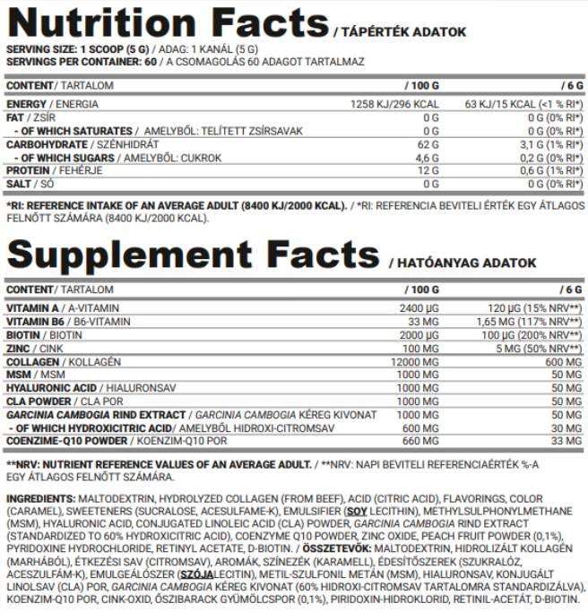 Lesk | Kolagén - kyselina hyalurónová - MSM - Q10 - Vitamíny | Venované ženám - 300 gramov