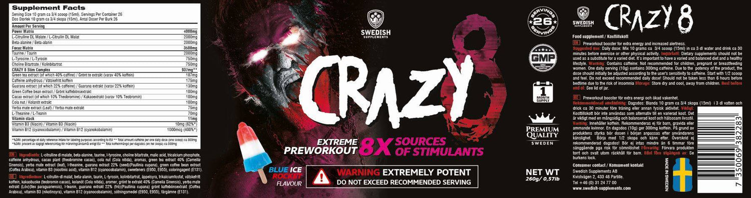 Crazy 8/Extreme Beingworkout - 260 gramov