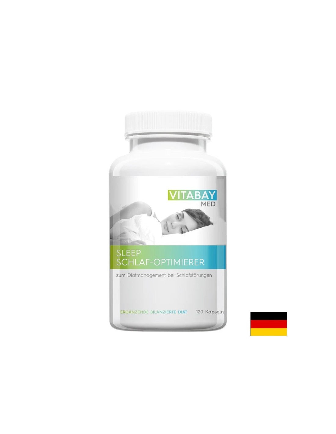 Stres a dobrá nálada - spánok citrónového balzamu Schlaf Optimizer Med®, 300 mg x 120 V kapsuly