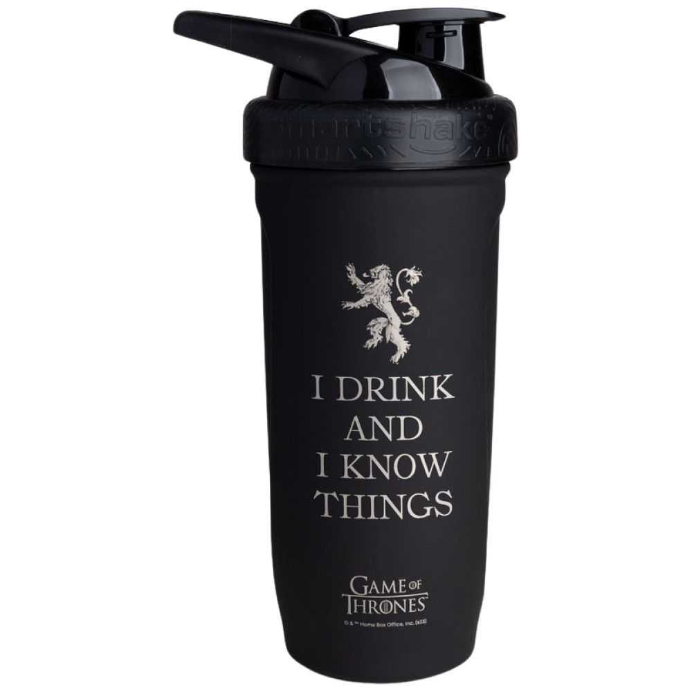 Inteligentná posilňujte trepačku z nehrdzavejúcej ocele Game of Thrones Pijem a poznám veci - 900 ml