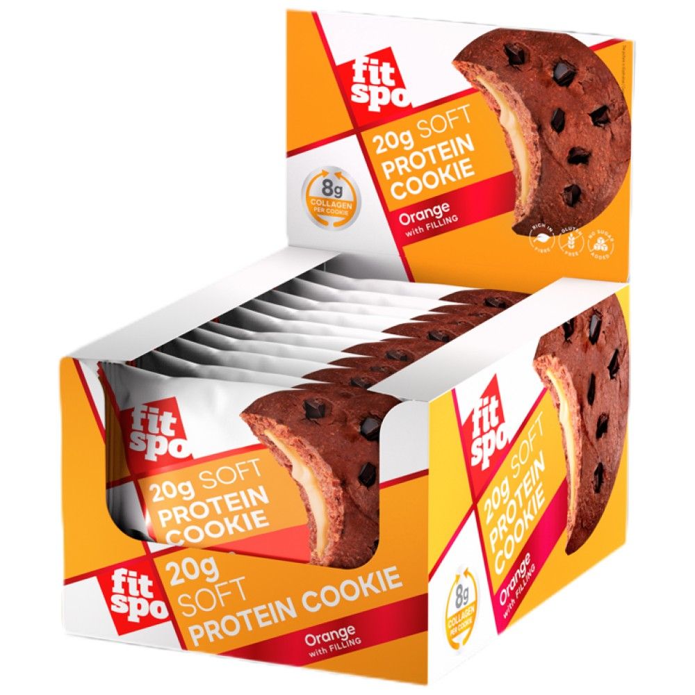 Soft Protein Cookie | s 8G kolagénom a bez pridaného cukru - 10 x 70 gramov