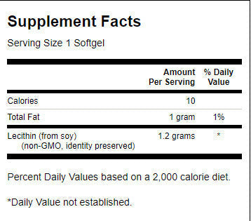 Sójový lecitín non -GMO 1200 mg - 90 gélových kapsúl