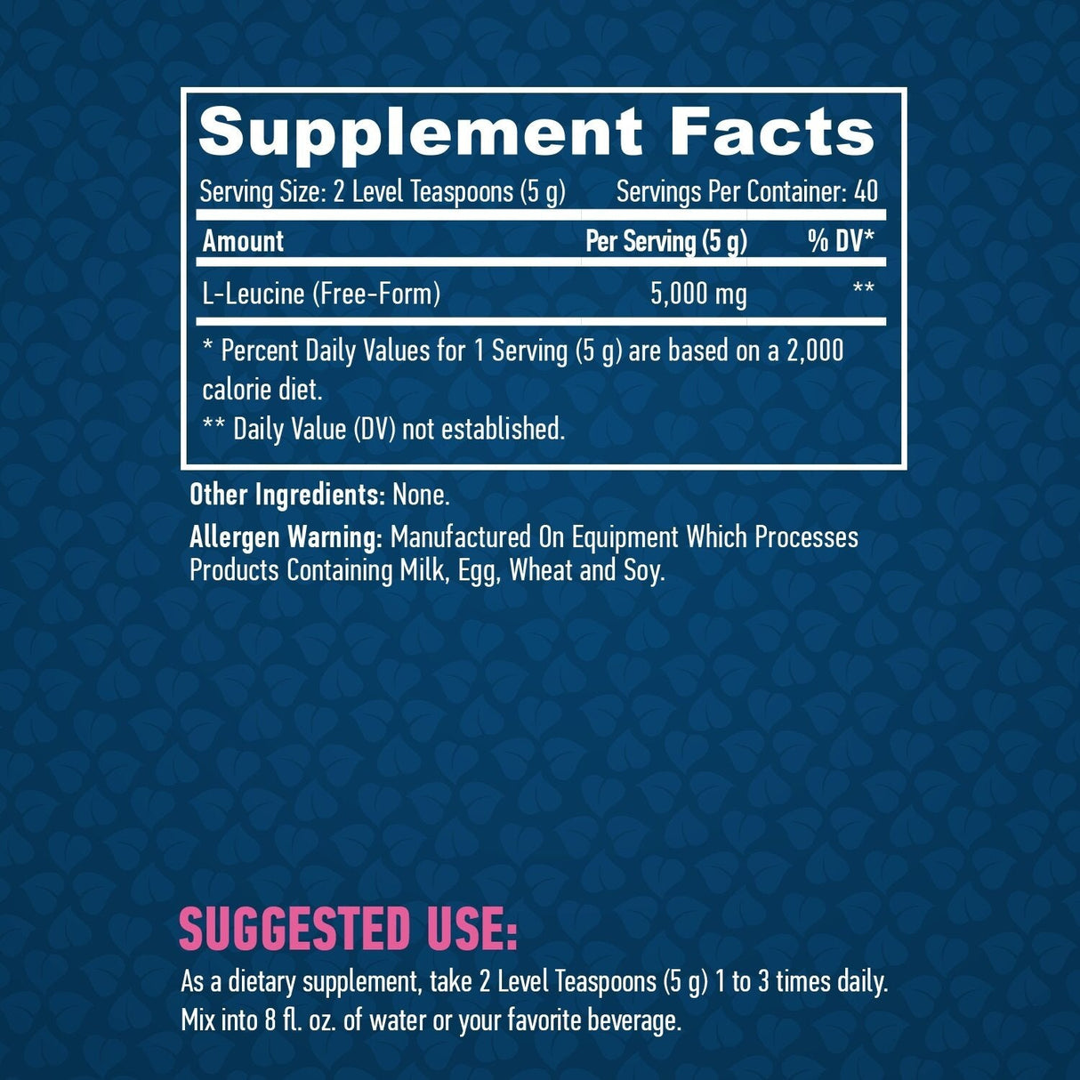 Sports L-Leucine 200g. - 0,200 kg