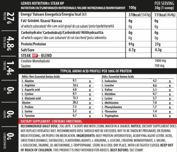 Steak -HP - 750 gramov