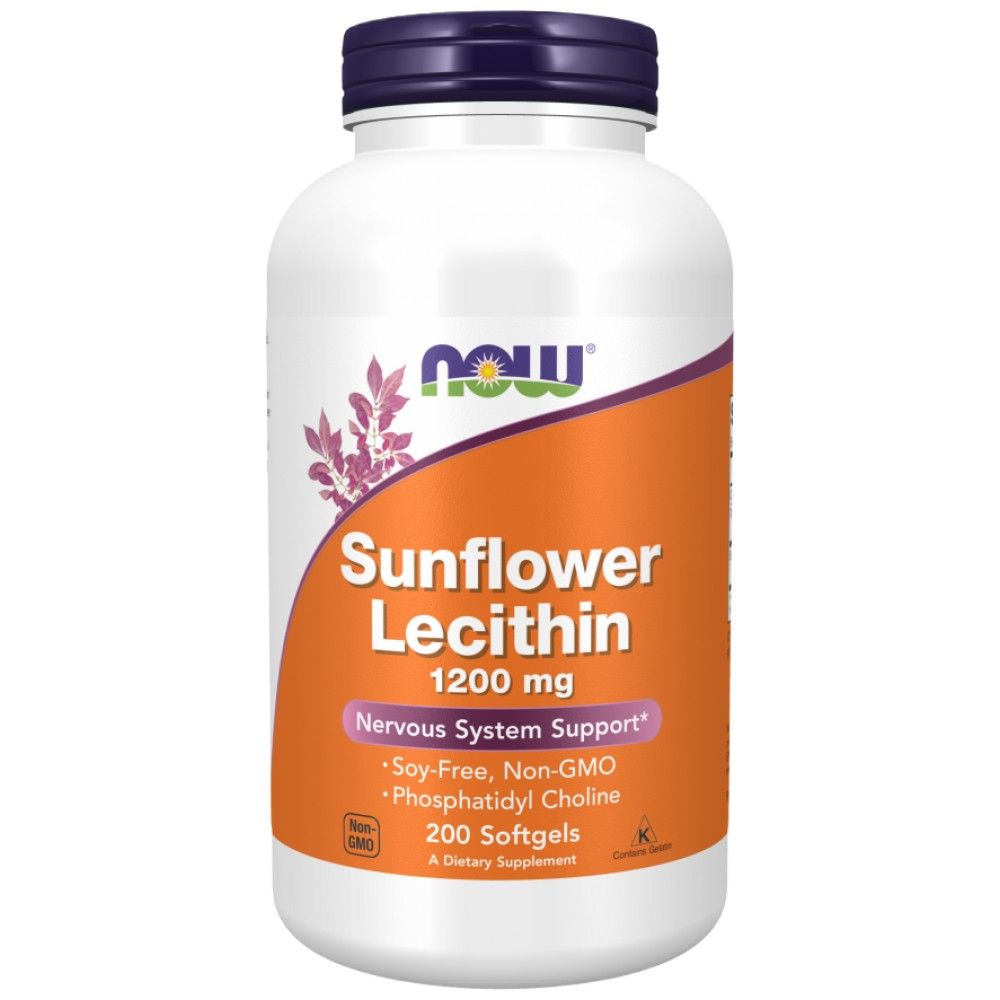 Slnečnicový lecitín 1200 mg - 200 gélových kapsúl