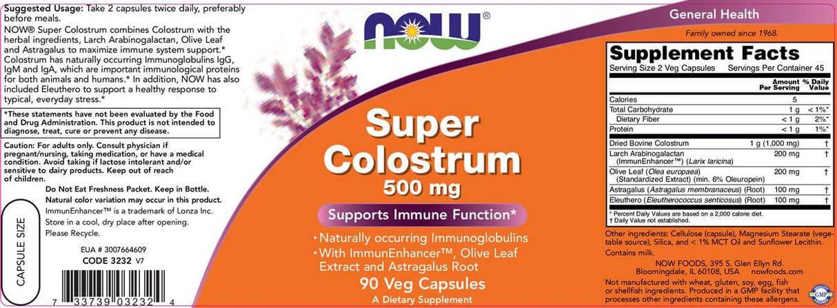 Super Colostrum - 500 mg - 90 kapsúl