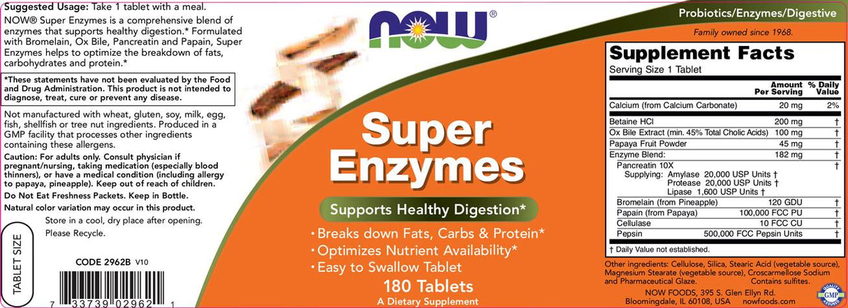 Super enzýmy - 180 tabliet
