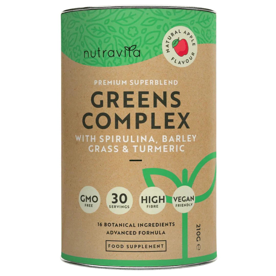 Super Greens Complex (18 aktívnych zložiek) 200 g <tc>Nutravita</tc>