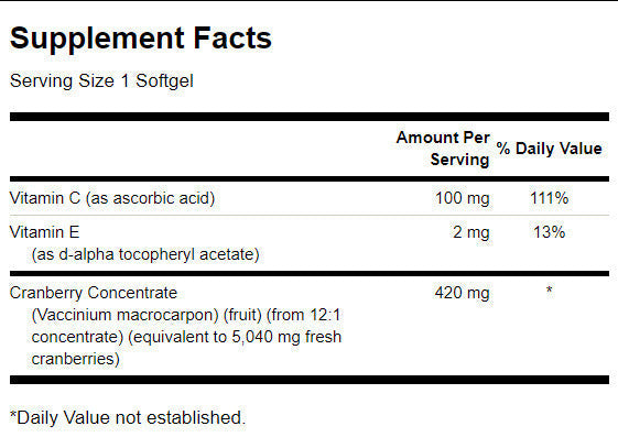 Super pevná brusnicová koncentrát 420 mg - 60 gélových kapsúl