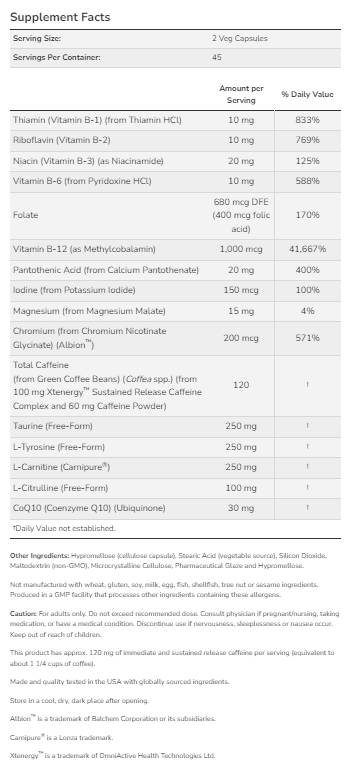 Trvalá energia s XTEnergy ™ - 90 kapsúl
