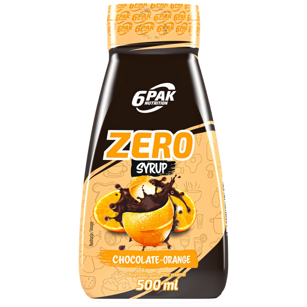 Sirup nula - čokoládová oranžová - 500 ml