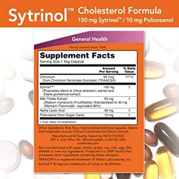 Sytrinol™ | Cholesterol Formula s Polico<tc>san</tc>ol - 120 kapsúl