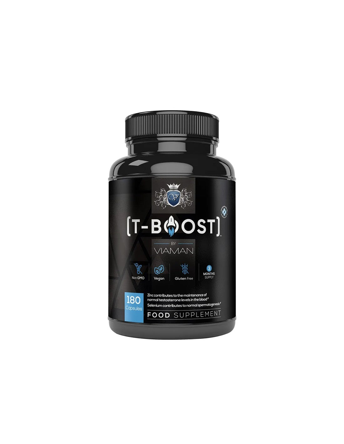 Testosterónový vzorec pre mužov T-Boost Viaman ™, 180 kapsúl