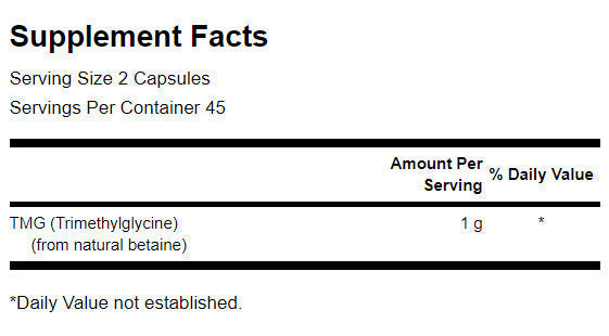 TMG trimetylglycín 500 mg - 90 kapsúl