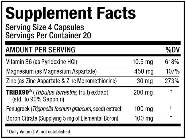 TestOfx Sport | s Tribx90 + Fenugreek - 80 kapsúl
