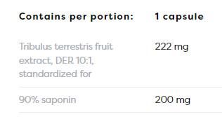 Tribulus Terrestris 90% | 200 mg saponíny - 120 kapsúl