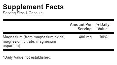 Triple horčíkový komplex 400 mg - 100 kapsúl