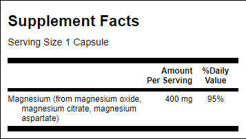 Triple horčíkový komplex 400 mg - 300 kapsúl