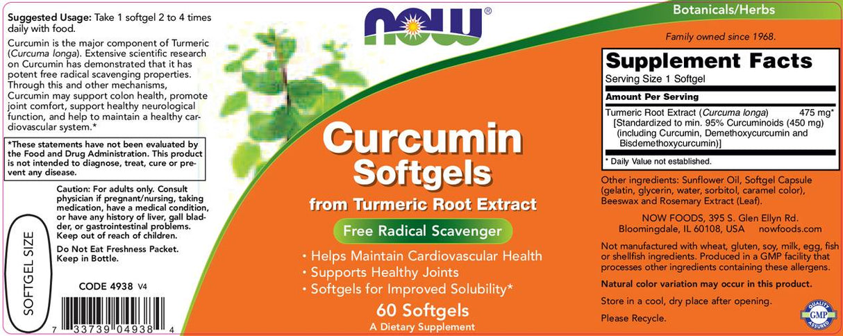Kurkuma kurkumínu softgels 475 mg - 60 softgels