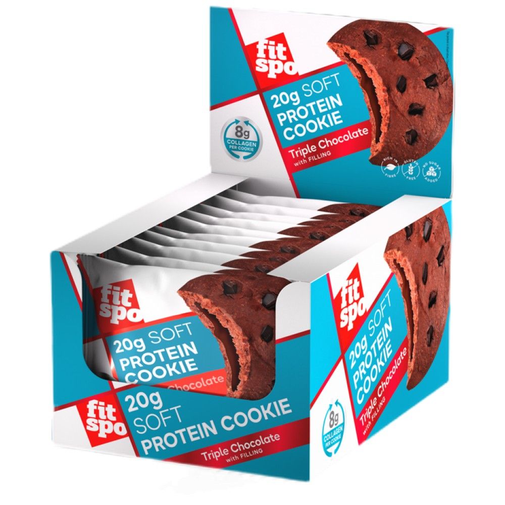 Soft Protein Cookie | s 8G kolagénom a bez pridaného cukru - 10 x 70 gramov