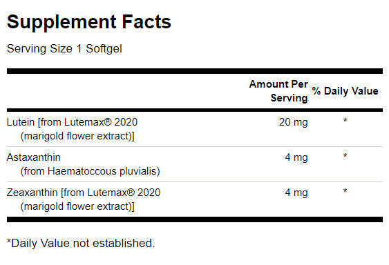 Konečný očný antioxidant 28 mg - 30 Softgels