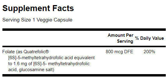 Ultra folát 800 mcg - 30 kapsúl