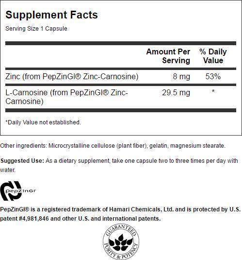 Ultra zinkový karnosín (Pepzin GI) 37,5 mg 60 kapsúl