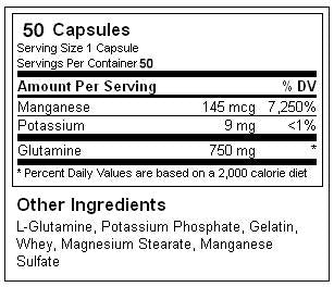Glutamín 750 mg 100 kapsúl