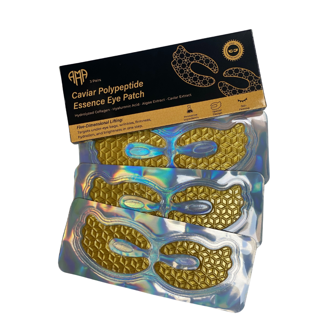 Platca kaviár polypeptid Essence Eye Eye - Intenzívny kolagén a hydratačná starostlivosť (3 ks)