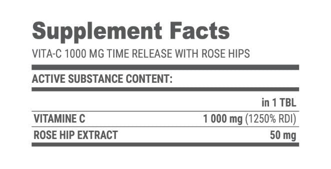 Vita -C Time Release 1000 - 100 tabliet