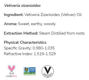 Olej z vetiveru 100% čistá vetiveria zizanioidy - 10 ml