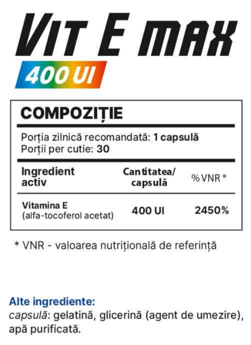 Vit e max 400 iu - 30 kapsúl