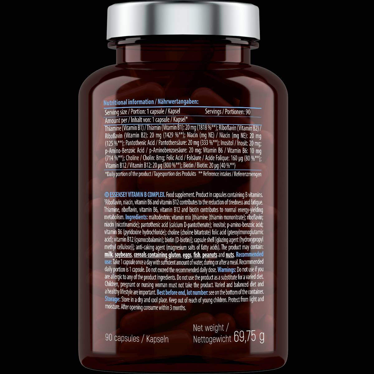 Komplex vitamínu B - 90 kapsúl