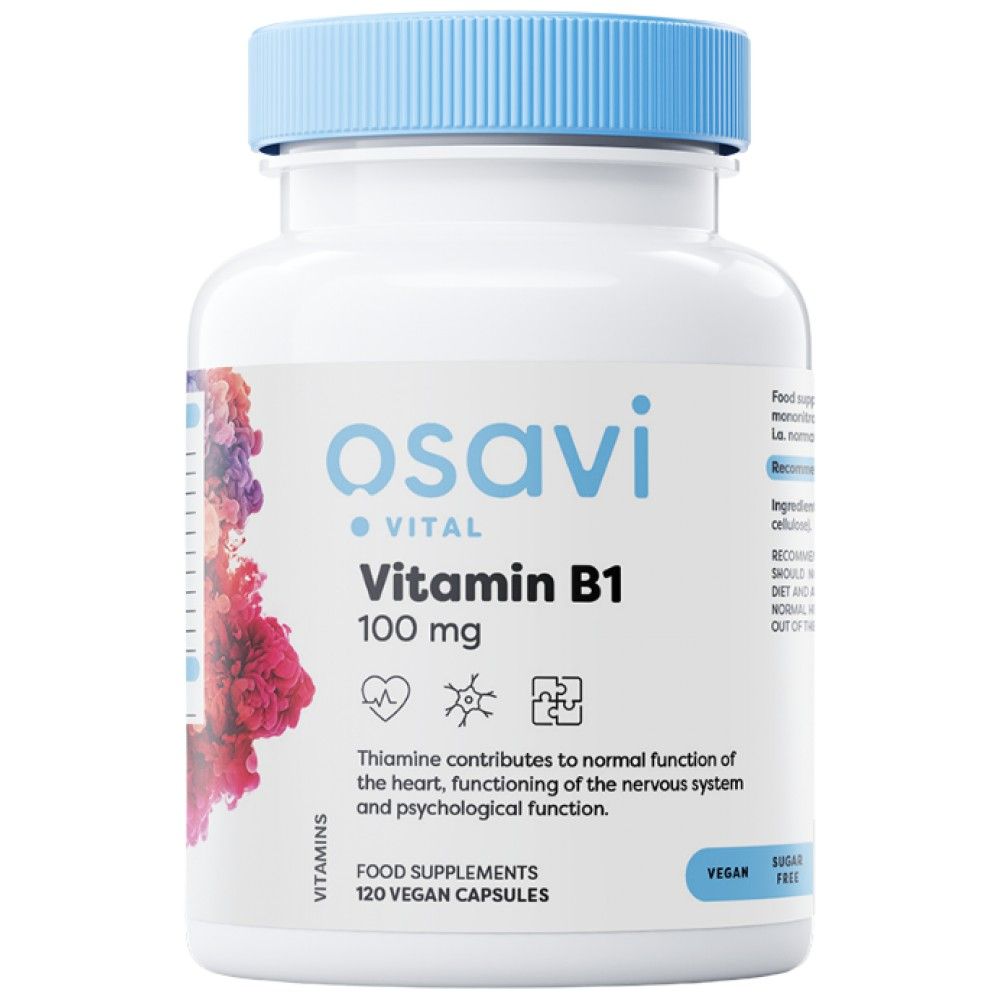 Vitamín B1 100 mg | Tiamín - 120 kapsúl