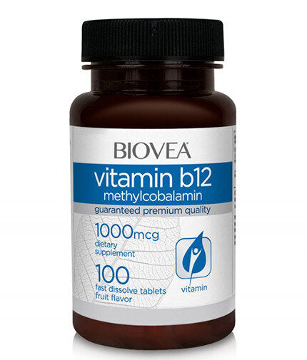 Vitamín B12 1000 metylcobalamín Rýchly rozpustený / 100 kariet - 0
