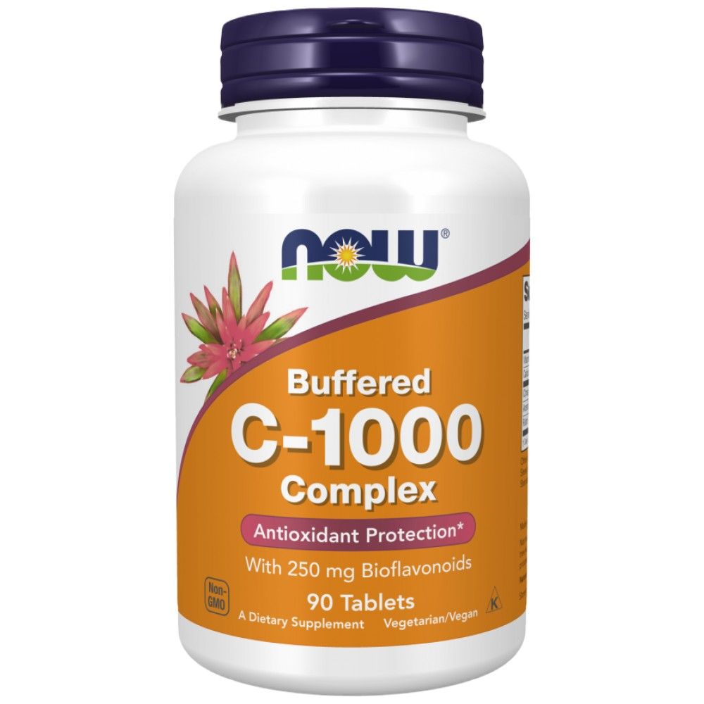 Komplex vitamínu C -1000 - pufrovaný s 250 mg bioflavonoidmi - 180 tabliet
