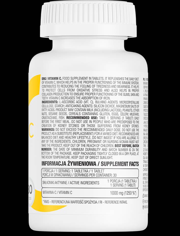 Vitamín C 1000 mg - 90 tabliet