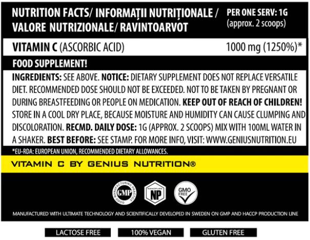 Gramy vitamínu C 200