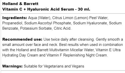 Vitamín C + kyselina hyalurónová - 30 ml