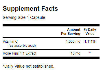 Vitamín C s ružovými bokmi 1000 mg - 250 kapsúl