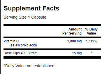 Vitamín C s ružovými bokmi 1000 mg - 30 kapsúl