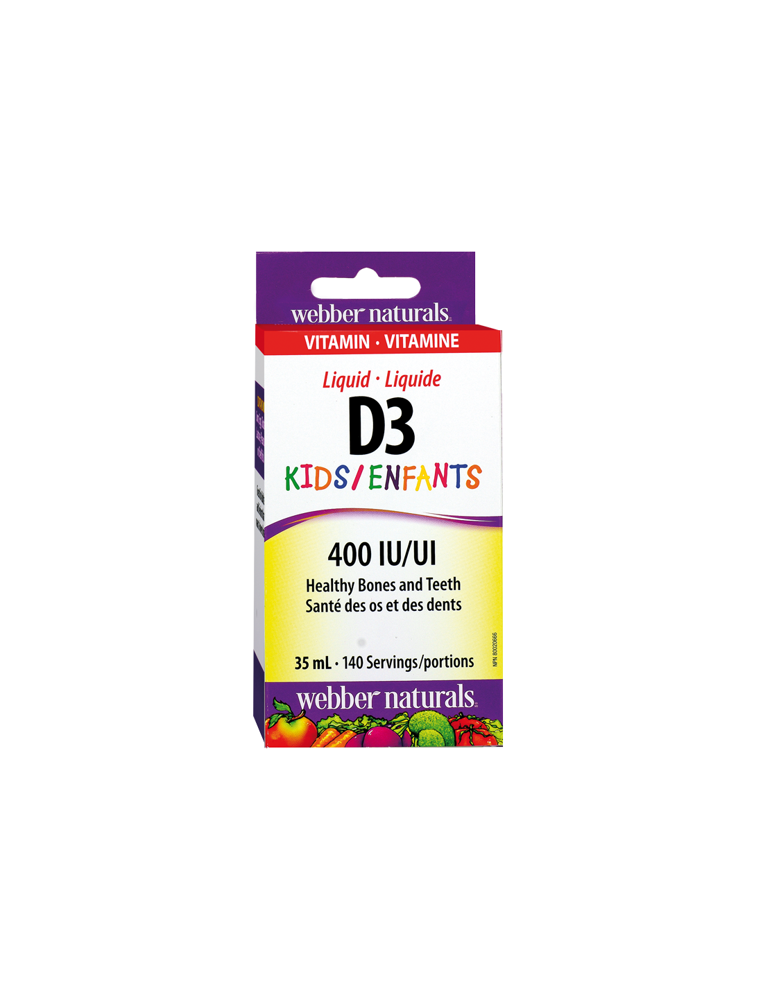 Vitamín D3 deti/ vitamín D3 pre deti 400 IU x 35 ml/ 140 dávok