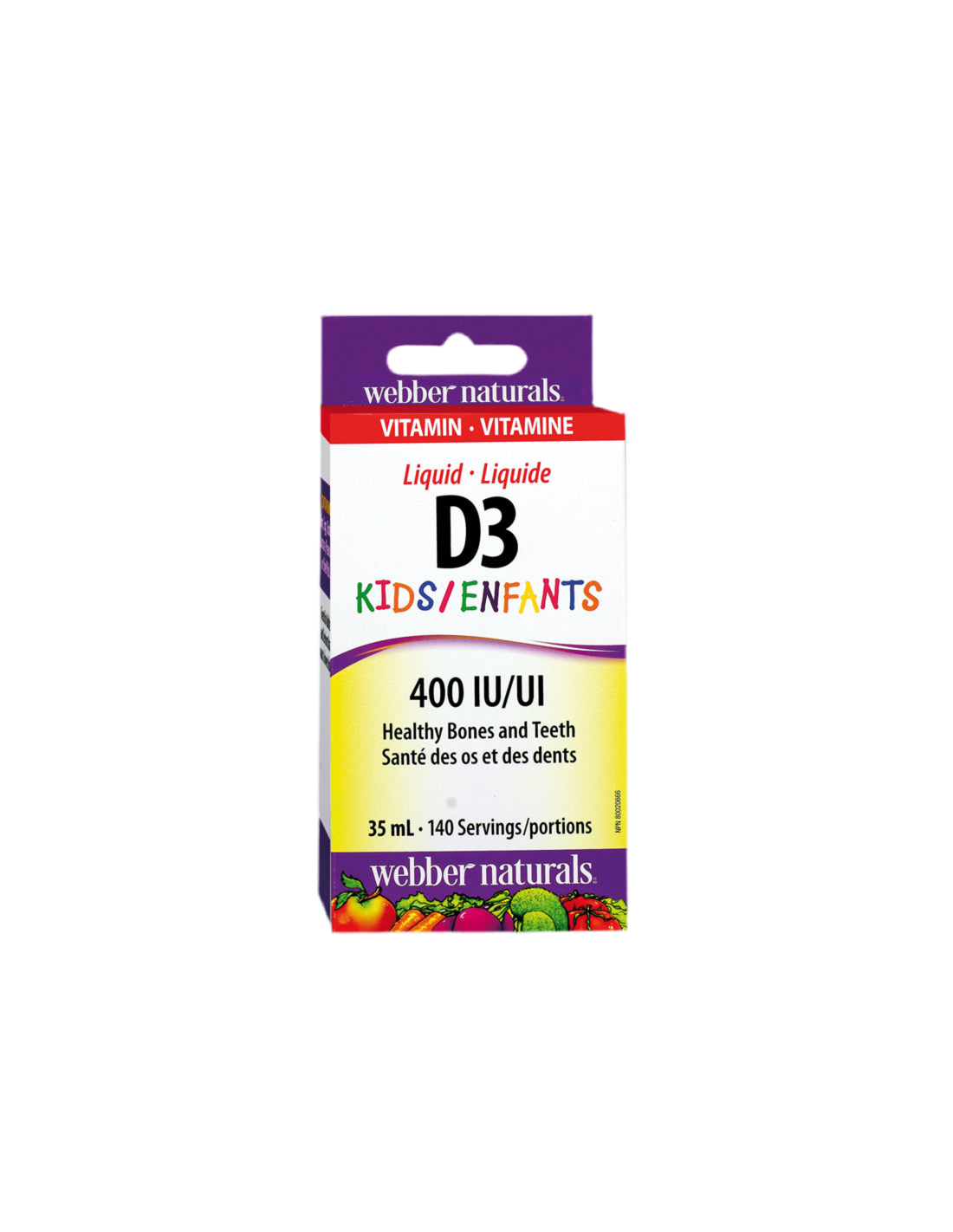 Vitamín D3 deti/ vitamín D3 pre deti 400 IU x 35 ml/ 140 dávok