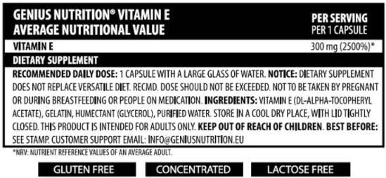 Vitamín E - 60 kapsúl