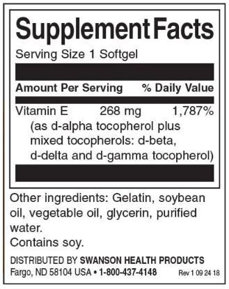 Vitamín E zmiešaný 400 iu - 100 gélových kapsúl