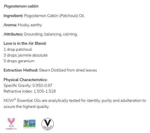 Patchouli Oil | 100% čistý Pogosmon Cablin - 30 ml