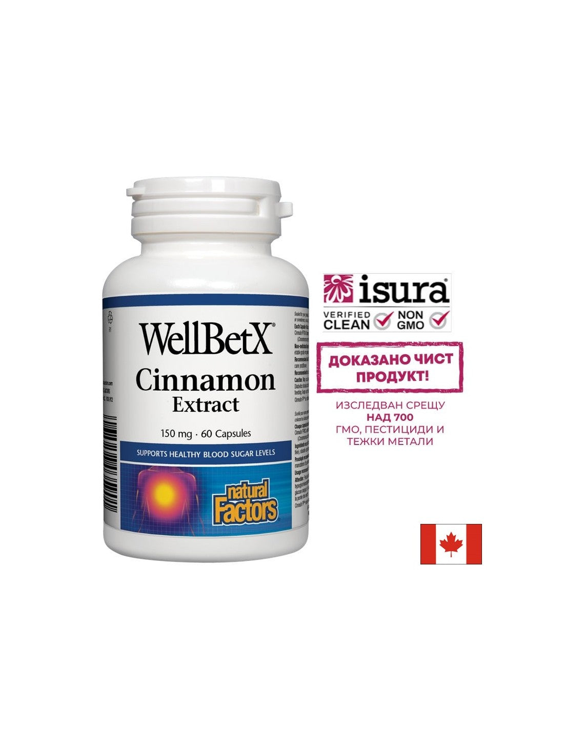 WellBetx® Cinnamon Extrakt 150 mg - 60 kapsúl